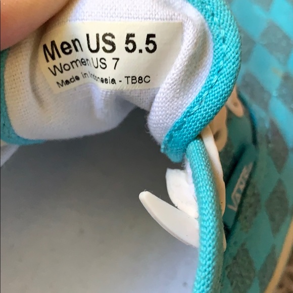 Vans Checkerboard Sky Blue size 7 - Picture 8 of 8